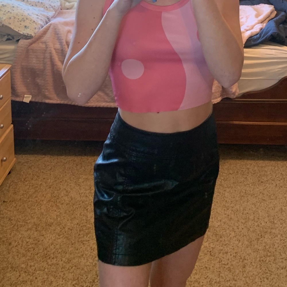 Leather Free People Skirt🖤🖤